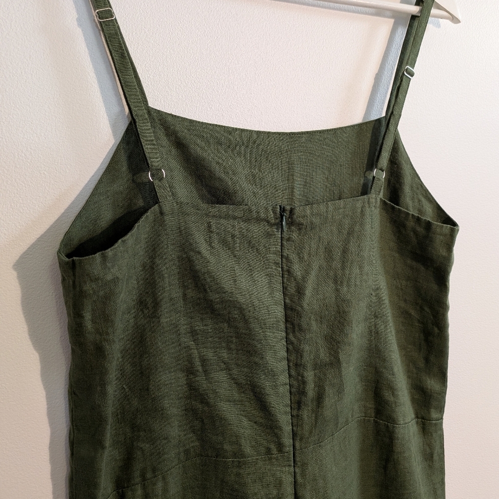 FROCKK olive green jumpsuit overalls - size extra small - Picture 5 of 9